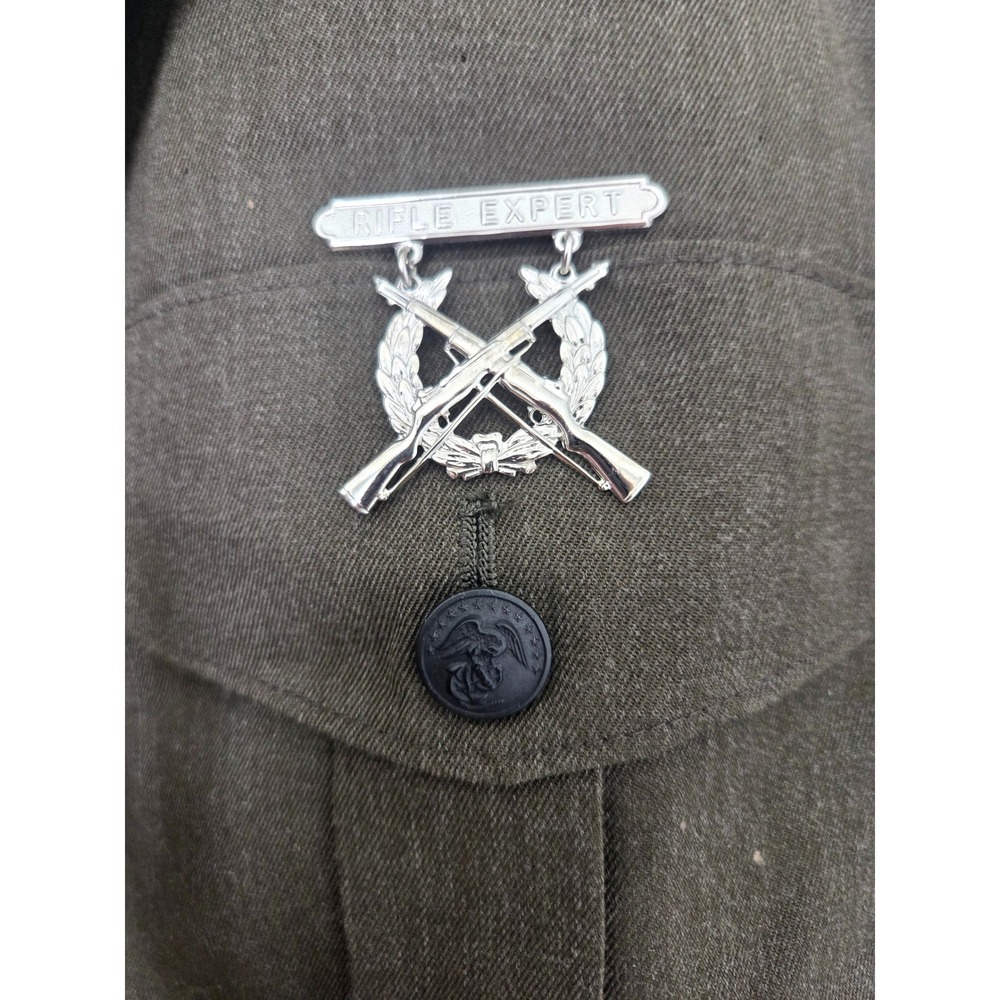 USMC Service Alpha Uniform Coat Men 48XL Olive Drab Bremen-Bowdon Semi-Lined - Picture 7 of 12